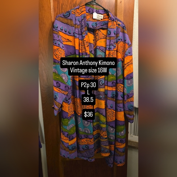 Vintage Other - Sharon Anthony Multicolor Kimono